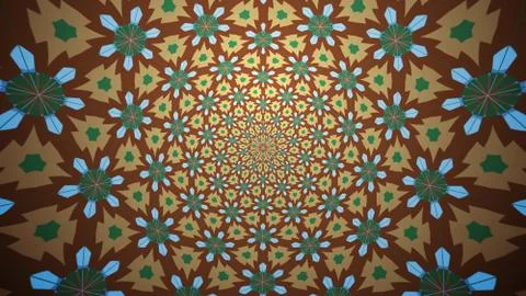 Background with a colorful, diverse cyclic pattern. Stock Illustration