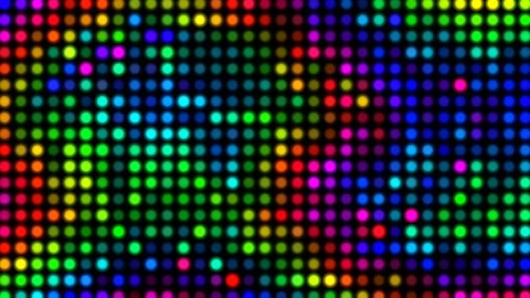 A background of colorful dots of light, flashing reflector lights for show Stock Footage 132874865