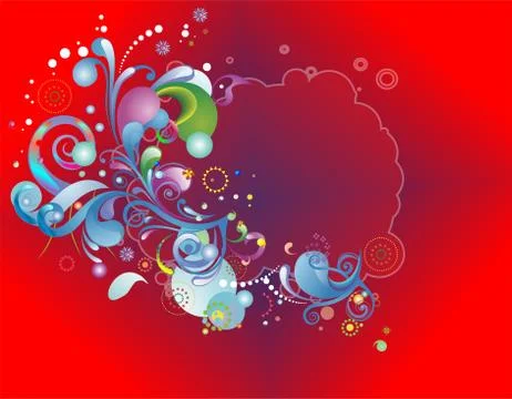 Background with colorful elements Stock Illustration