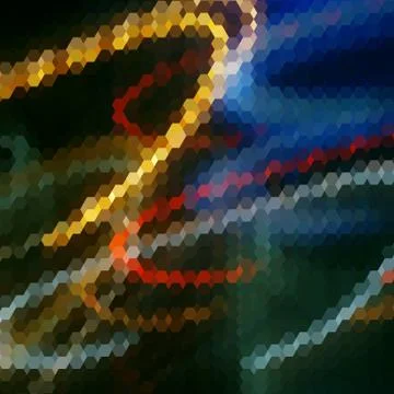 Background with colorful hex grid Stock Illustration