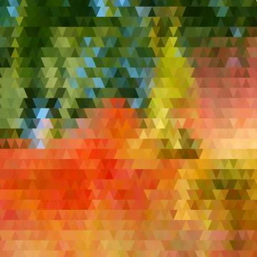 Background with colorful hex grid Stock Illustration
