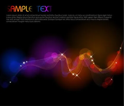 Background with colorful lights Stock Illustration
