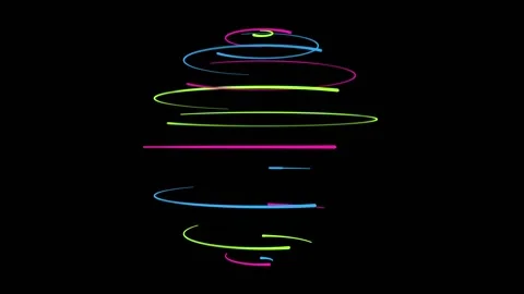 BACKGROUND  COLORFUL ROTATING PARTICLES Video stock 160835952