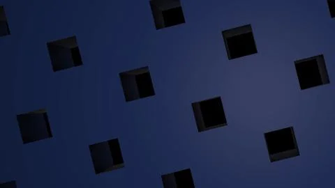 Background with colorful rotating vertical rectangular blocks, loop. Grid of Stock Illustration
