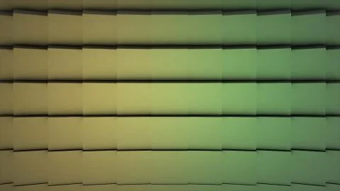 Background with colorful rotating vertical rectangular blocks, loop. Grid of Stock Illustration