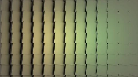 Background with colorful rotating vertical rectangular blocks, loop. Grid of Stock Illustration