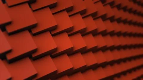 Background with colorful rotating vertical rectangular blocks, loop. Grid of Stock Illustration