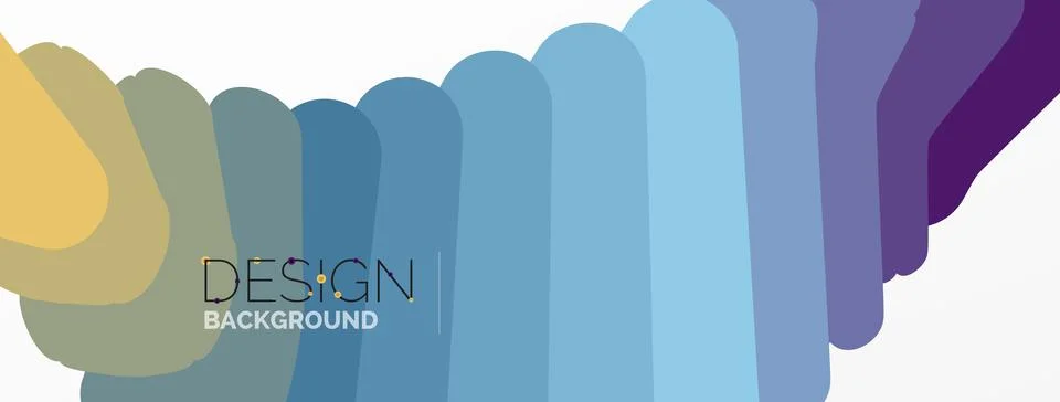 Background colorful shapes template. Wallpaper for concept of AI technology Stock Illustration