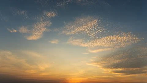 Background of colorful sky, Dramatic sunset with twilight color sky and cloud Фото