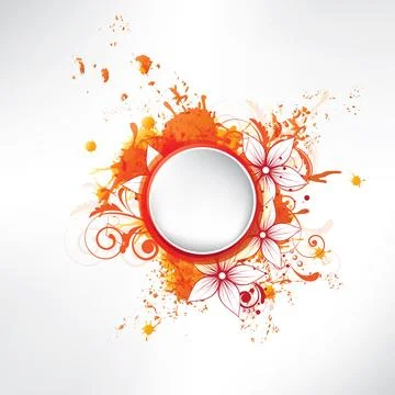 Background with colorful spots. Abstract vector illustration with background. Stock Illustration