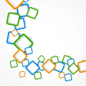Background with colorful squares Stock Illustration