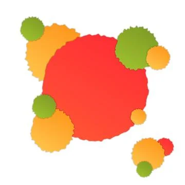 Background with colorful stains with shadow Stock Illustration