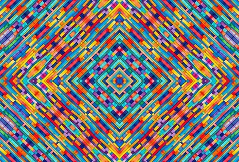 Background with colorful stripes and rectangles, abstract multicolor pattern Stock Illustration