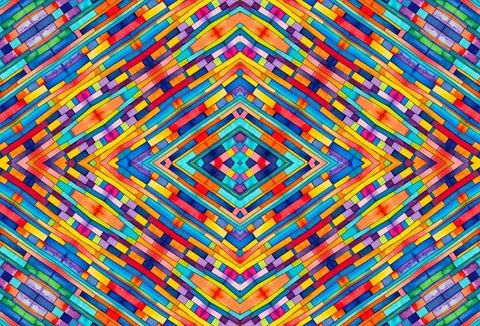 Background with colorful stripes and rectangles, abstract multicolor pattern Stock Illustration