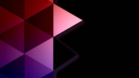 Background of colorful triangles flipping one by one in semless motion. 库存影片 132837848