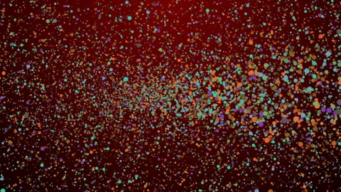 Background colorful wall glowing particles dream Stock Footage 87672593