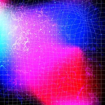 Background with Colorfuls Grid Lines. Stock Illustration