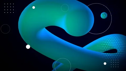 Background colors. Motion Graphics Lines tubes 3D blue and light blue figures Vidéo 172590173