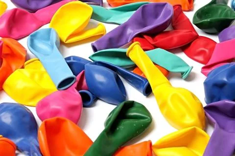 Background from the coloured balloons. Stock Photos