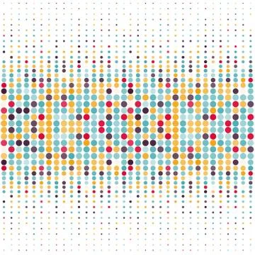 Background with the coloured circles in a vector Illustrazione stock