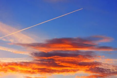 Background of colourful sky. Stock Photos