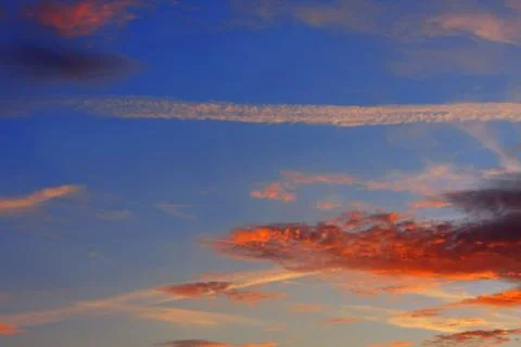 Background of colourful sky. Stock Photos