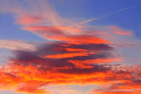 Background of colourful sky. Stock Photos