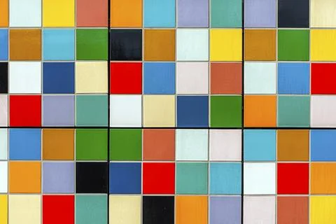 Background of colourful tiles 写真素材