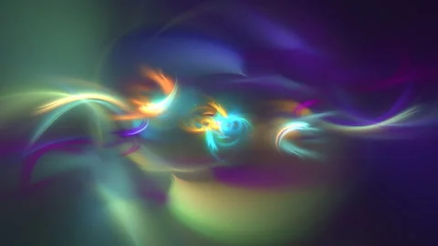 Background with combination of rotating colorful wavy shapes. Stock Footage 332557770
