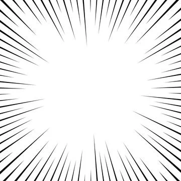 Background of comic book action lines. Speed lines Manga frame isolated on .. Stock Photos