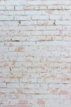 Background of a common brick wall of white color Stock Photos