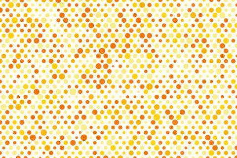 Background composition of orange polka dots Stock Illustration