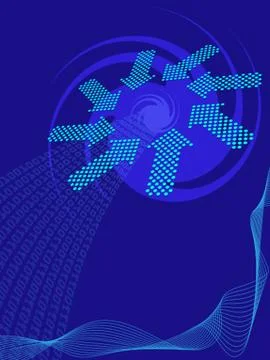 Background Composition, Web Template (Halftone) Stock Illustration