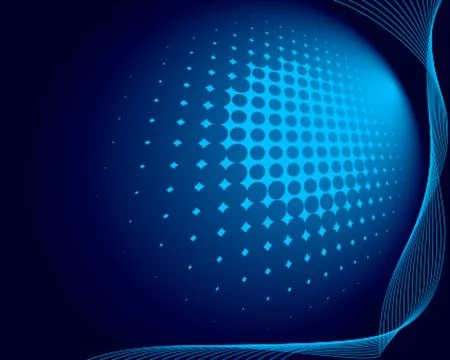 Background Composition, Web Template (Halftone) Stock Illustration