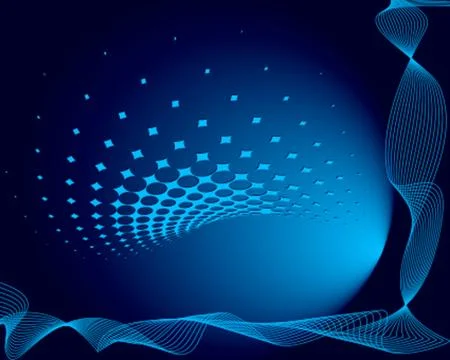 Background Composition, Web Template (Halftone) Stock Illustration