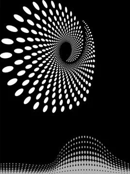 Background Composition, Web Template (Halftone) Illustrazione stock