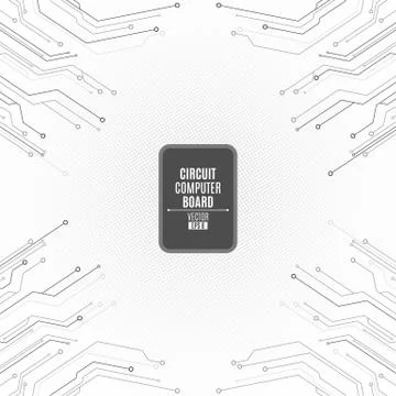 Background from computer board. Circuit computer board. High-tech network gra Illustrazione stock
