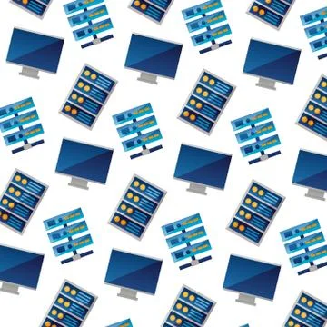 Background computer case database server pattern Stock-Illustration