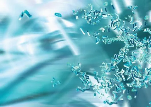 Background computer internet art blue collage Illustrazione stock