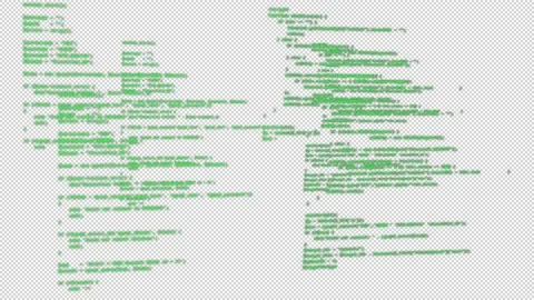 Background of computer program code screen scrolling Video stock 140728254