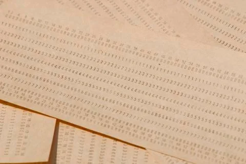 Background from computer punched cards Stock-Illustration