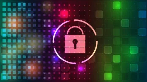 Background of computer security and information protection on the Internet. 스톡 사진