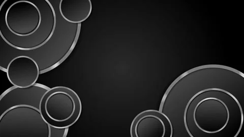 Background with concentric circular shapes accented borders animation Vídeo Stock 333909856
