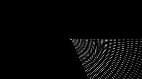 Background with concentric rings moving. Animation of radio wave, radar or sonar Stock Illustration