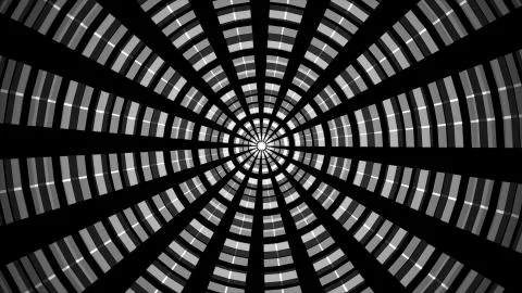Background with concentric rings moving. Animation of radio wave, radar or sonar Stock Illustration