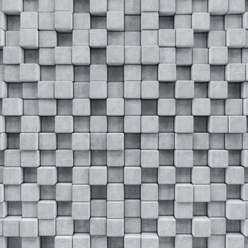Background of concrete cubes Stock Illustration