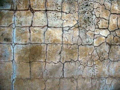 Background concrete wall with cracks Stock Photos