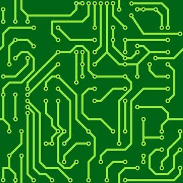Background with conductor on computer circuit board Stock Illustration