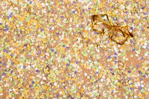 Background of confetti with elements related to the carnival and summer Stock-Fotos