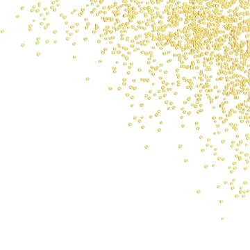 Background confetti upper right corner Stock Illustration